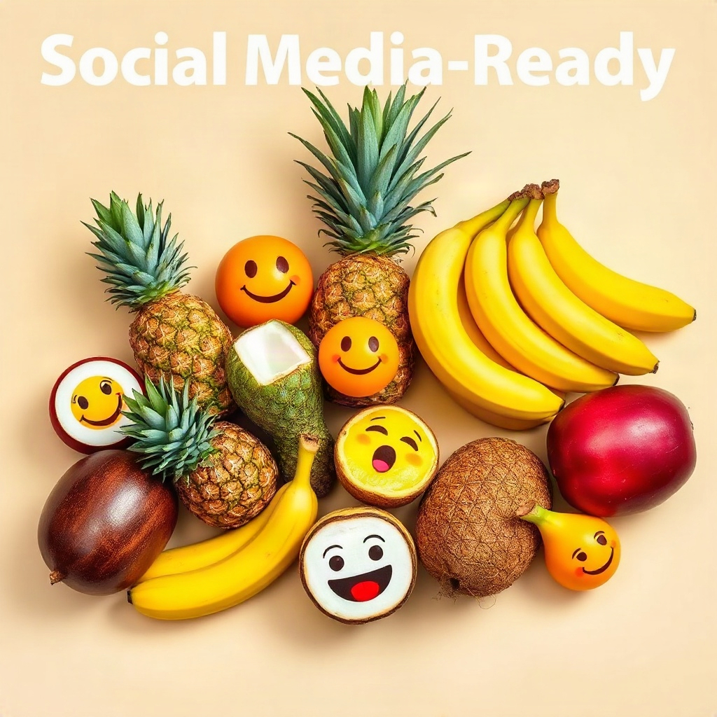 Social Media-Ready Tropical Fruit Captions